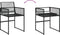 vidaXL - Tuinstoelen - 4 - st - poly - rattan - zwart