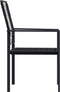 vidaXL - Tuinstoelen - 4 - st - PVC-rattan - zwart