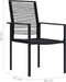 vidaXL - Tuinstoelen - 4 - st - PVC-rattan - zwart