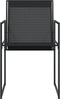 vidaXL - Tuinstoelen - 4 - st - staal - en - textileen - zwart