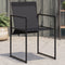 vidaXL - Tuinstoelen - 4 - st - staal - en - textileen - zwart