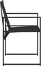 vidaXL - Tuinstoelen - 4 - st - staal - en - textileen - zwart
