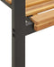 vidaXL - Tuinstoelen - 4 - st - stapelbaar - massief - acaciahout - en - metaal