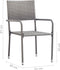 vidaXL - Tuinstoelen - 4 - st - stapelbaar - poly - rattan - grijs