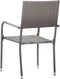 vidaXL - Tuinstoelen - 4 - st - stapelbaar - poly - rattan - grijs