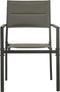 vidaXL - Tuinstoelen - 4 - st - textileen - en - staal - grijs - en - antracietkleurig