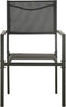 vidaXL - Tuinstoelen - 4 - st - textileen - en - staal - zwart - en - antracietkleurig