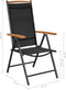 vidaXL - Tuinstoelen - 6 - st - inklapbaar - textileen - zwart