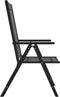 vidaXL - Tuinstoelen - 6 - st - inklapbaar - textileen - zwart