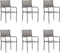vidaXL - Tuinstoelen - 6 - st - stapelbaar - poly - rattan - grijs
