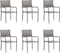 vidaXL - Tuinstoelen - 6 - st - stapelbaar - poly - rattan - grijs