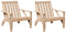 vidaXL - Tuinstoelen - Adirondack - 2 - st - 75x77x77 - cm - massief - grenenhout