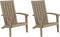 vidaXL - Tuinstoelen - Adirondack - 2 - st - polypropeen - lichtbruin
