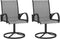 vidaXL - Tuinstoelen - draaibaar - 2 - st - textileen - en - staal - grijs