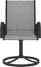 vidaXL - Tuinstoelen - draaibaar - 2 - st - textileen - en - staal - grijs
