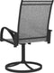 vidaXL - Tuinstoelen - draaibaar - 2 - st - textileen - en - staal - grijs