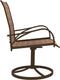 vidaXL - Tuinstoelen - draaibaar - 2 - st - textileen - en - staal - bruin