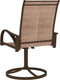 vidaXL - Tuinstoelen - draaibaar - 2 - st - textileen - en - staal - bruin