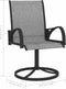 vidaXL - Tuinstoelen - draaibaar - 2 - st - textileen - en - staal - grijs