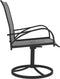vidaXL - Tuinstoelen - draaibaar - 2 - st - textileen - en - staal - grijs