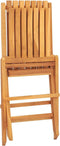 vidaXL - Tuinstoelen - inklapbaar - 2 - st - 47x47x89 - cm - massief - teakhout