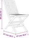vidaXL - Tuinstoelen - inklapbaar - 2 - st - 47x47x89 - cm - massief - teakhout