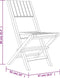vidaXL - Tuinstoelen - inklapbaar - 2 - st - 47x61x90 - cm - massief - teakhout