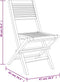 vidaXL - Tuinstoelen - inklapbaar - 2 - st - 47x62x90 - cm - massief - teakhout