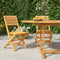 vidaXL - Tuinstoelen - inklapbaar - 2 - st - 47x62x90 - cm - massief - teakhout