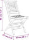 vidaXL - Tuinstoelen - inklapbaar - 2 - st - 47x63x90 - cm - massief - teakhout