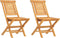 vidaXL - Tuinstoelen - inklapbaar - 2 - st - 47x63x90 - cm - massief - teakhout