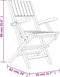vidaXL - Tuinstoelen - inklapbaar - 2 - st - 55x61x90 - cm - massief - teakhout