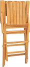 vidaXL - Tuinstoelen - inklapbaar - 2 - st - 55x61x90 - cm - massief - teakhout