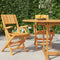 vidaXL - Tuinstoelen - inklapbaar - 2 - st - 55x61x90 - cm - massief - teakhout
