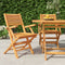 vidaXL - Tuinstoelen - inklapbaar - 2 - st - 55x62x90 - cm - massief - teakhout