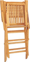vidaXL - Tuinstoelen - inklapbaar - 2 - st - 55x62x90 - cm - massief - teakhout