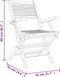 vidaXL - Tuinstoelen - inklapbaar - 2 - st - 55x62x90 - cm - massief - teakhout