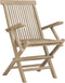 vidaXL - Tuinstoelen - inklapbaar - 2 - st - 56x61x89 - cm - massief - teakhout - grijs