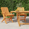 vidaXL - Tuinstoelen - inklapbaar - 2 - st - 61x67x90 - cm - massief - teakhout