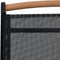 vidaXL - Tuinstoelen - inklapbaar - 2 - st - aluminium - en - textileen - zwart