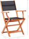 vidaXL - Tuinstoelen - inklapbaar - 2 - st - eucalyptushout - en - textileen - zwart