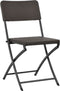vidaXL - Tuinstoelen - inklapbaar - 2 - st - HDPE - en - staal - bruin