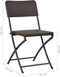 vidaXL - Tuinstoelen - inklapbaar - 2 - st - HDPE - en - staal - bruin