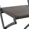 vidaXL - Tuinstoelen - inklapbaar - 2 - st - HDPE - en - staal - bruin