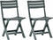 vidaXL - Tuinstoelen - inklapbaar - 2 - st - kunststof - groen