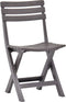 vidaXL - Tuinstoelen - inklapbaar - 2 - st - kunststof - mokka