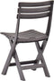 vidaXL - Tuinstoelen - inklapbaar - 2 - st - kunststof - mokka