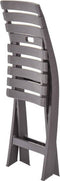 vidaXL - Tuinstoelen - inklapbaar - 2 - st - kunststof - mokka