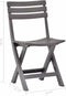 vidaXL - Tuinstoelen - inklapbaar - 2 - st - kunststof - mokka