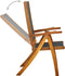vidaXL - Tuinstoelen - inklapbaar - 2 - st - massief - acaciahout - en - textileen